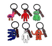 6 Porte-clés en Métal Garten of Banban Pendentif pour Sac à Dos Et Sac D'école, Porte-clés pour étudiants Banban Accessoires pour Dames Multicolore