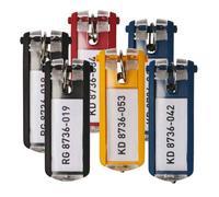 Durable 195700 KEY CLIP - Porte-clés personnalisable pour armoire KEYBOX, lot de 6 (assortis)