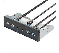 6 ports USB 3.0 USB 2.0 HD Audio Avant Hub 5.25" Floppy Bay Panneau Avant