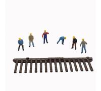 6 poseurs de voies-N-1/160-PREISER 79034