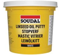 6 pots 1 kg mastic vitrier blanc - SOUDAL - 135481