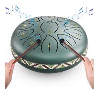 6 Pouces 11 Tons Tongue Drums, Mini Tambour Handpan Enfant C Key Percussion Steel Tongue Drum Pour Débutants Avec le Sac
