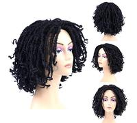6 Pouces 240 G de Perruques de Dreadlocks Synthétiques, Perruques à Torsion Complète pour Femmes Noires, Apparence Douce et Légère, avec Sangle Réglable pour une Usure Confortable, Idéale