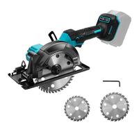 6 Pouces Scie Circulaire Sans Fil Pour Makita 18V, 5800 tr/min, 3 Lames | Scie Circulaire Sans balais, Scie plongeante, Profondeur de 55 mm, 0-45°, pour Bois, Plastique, PVC, sans batterie