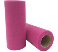 6 pouces x 200 yards Rouleau de ruban pour jupe de table Rouleau de jupe de fête arc-en-ciel Robe de banquet Décor Emballage cadeau