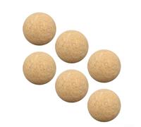 6 pour balles Football Table pour bois Massif 40mm Silencieuses | Liège naturel, 36mm pour précis, contrôle parfait, 6 , idéal débutants(36mm Cork Ball)