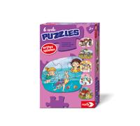 Noris 6 Premiers Puzzles - Activités, Puzzle Amusant pour Les Enfants à partir de 2 Ans, pièces Extra Grandes, scènes Quotidiennes telles Que la Lecture, la pâtisserie et Le vélo, Ensemble de Puzzles