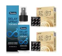 6 Préservatifs Retardant + Spray Retardant d'éjaculation Homme 100ml | Désensibilisation et Retardant,Prolongeant la Durée des Rapports Sexuels Masculins