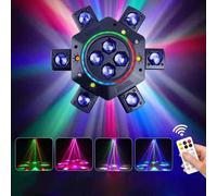 6 projecteurs à tête mobile 10x10W, faisceau lumineux laser, effet stroboscopique, lumière de scène DMX, faisceau LED couleur pleine, rotatif, pour DJ, discothèque, bars B