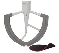 6 Quart Flex Edge Beater pour Kitchenaid Bowl-Lift Stand Mixers, Kitchenaid Paddle Attachment avec les deux côtés Flexible Silicone Edges Bowl Scraper et Mixer Slider Mat