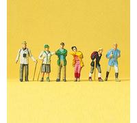 6 Randonneurs-HO-1/87-PREISER 10290
