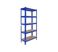 Monster Racking - 6 Rayonnages T-Rax en Acier sans Boulons Bleus 75cm x 30cm x 150cm