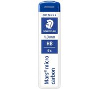 Staedtler Étui de 6 mines Mars Micro Carbon 1,3 mm HB pour portemine 771