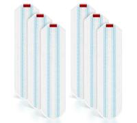 6 Recharge pour Vileda / O-Cedar Balai à Plat H2PrO, Chiffon de Rechange pour Balai en Microfibre, Serpillière Durable pour Tous Les sols durs, Élimine Facilement Les Taches tenaces