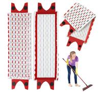 6 Recharges de Serpillière en Microfibre pour Balai Plat | Compatibles avec Vileda UltraMax et UltraMax Turbo, format standard, 46x13,6 cm, 4 boutons-pression, lavables à 60 °C