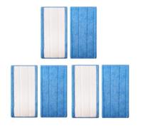 6 Remplacement Lingettes Reutilisable pour Swiffer WetJet Spray Balais Lavables en microfibre (Bleu)