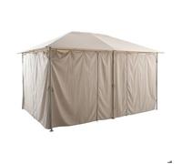 6 rideaux pour tonnelle Santorini beige lin - Hespéride