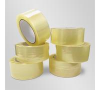 6 rouleaux adhésifs PP SIL 48x100 mm transparents