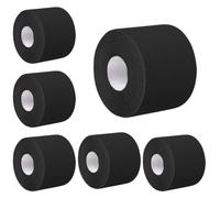 6 Rouleaux Bandage Autoadhésif Cohésifs Bande Cohésive Bandage Medical Sports Bande Elastiques Pansements Adhésifs pour Doigt Mains Pieds Poignets (noir)