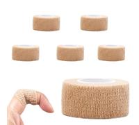 6 Rouleaux Bandage Autoadhésif Cohésifs Bande Cohésive Bandage Medical Sports Bande Elastiques Pansements Adhésifs pour Doigt Mains Pieds Poignets (Beige)