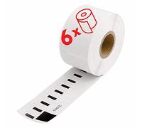 6 rouleaux d’étiquettes 99012 compatibles avec imprimante d’étiquettes Dymo LabelWriter, 36 mm x 89 mm, 260 pièces par rouleau, S0722400 Étiquette multiusage par SmartProduct