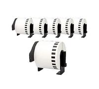 6 rouleaux de label Molabel DK-22205 DK2205 (sans fin) 62mm x 30,48m pour Brother QL-500 QL-500A QL-500BS QL-500BW