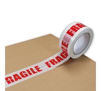 6 Rouleaux De Ruban Adhésif Imprimé "Fragile