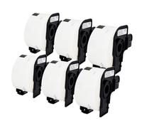 6 rouleaux d'étiquettes blanches DK-11208 compatibles avec les rouleaux d'adresses Brother, étiquettes d'expédition de 38mm x 90mm pour imprimante d'étiquettes Brother QL-400 étiquettes par rouleau