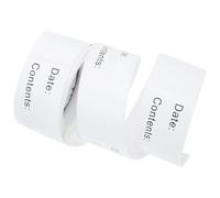 6 Rouleaux Étiquettes pour Congélateur Inscriptibles en Papier | Rouleau Autocollant Blanc, Marquage des Dates et Organisation des Bouteilles, Usage Alimentaire