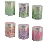 6 Rouleaux Ruban Adhésif Décoratif Fleurs, Largeur 5cm x 2m, Washi Tape Transparent & Étanche pour Scrapbooking, Bullet Journal, Bricolage et Emballage Cadeau