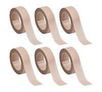 6 Rouleaux Ruban Cils,Ruban Extension de Cils,PE et Tissu non Tissé Respirant Bandes de Cils,Micropore Cils Bande,Ruban Adhésif Médical, pour Alimentation Extension Cils,1,2 cm x 9,14 m,Beige