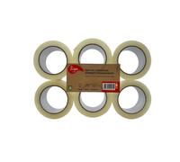 Carpentras Sign 6 rouleaux rubans adhésifs - Transparent - 66mx 48mm - 45 microns