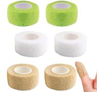 6 Rouleaux Strap Sport , Strapping Cheville - Bandage Médical et Bandage Autoadhésif Universel - Strap Doigt pour Golf, Guitare, Escalade - Bandage pour Chien, Secourisme - 2.5cm x 4.5m