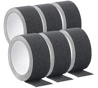 6 rubans adhésifs antidérapants et résistants à leau - 4 m - Ø 48 mm - Noir [AGT]