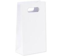 6 sachets goodies blanc 10x18x5cm - artifetes 78653 Blanc G