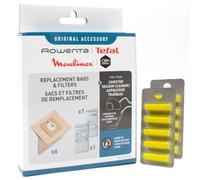6 Sacs Aspirateur + Microfiltre + 10 Parfums Compatible avec Rowenta Compacteo Ergo RO5244EA/4Q0, Compacteo Ergo RO525301/4Q0 | 6 Sacs, Rafraîchisseur d'air, Accessoires, Pièces de Rechange