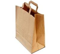 6 sacs cabas 26x14x32cm kraft brun - générique cabas G