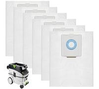 6 Sacs D'aspirateur Pour Festool CT 36/ CTM 36 E/CTL 36 E, Sacs Filtrants De Rechange Selfclean Pour Festool 496186, Sacs Filtrants Grande Capacité Pièces Détachées Pour Aspirateur SC FIS-CT 36