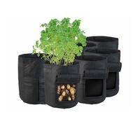 6 sacs de culture 24 L avec trappe et poignées