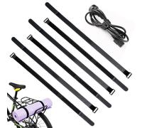 6 Sangles pour Parasol 60 × 2,5 cm avec Boucle ABS pour terrasse et Jardin | 6 sangles réutilisables en Oxford avec boucle ABS et fermeture auto-agrippante pour parasols fermés de terrasse et de jardin
