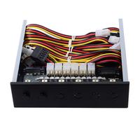 6 SATA HDD SSD Hard Drive Power Switch Selection Module Control System with 5.25 CD-ROM Bay