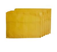6 serviettes de table de couleur unie en coton 100 % cm, 42 x 42 cm, taille finie pour mettre tout type de table