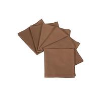 6 serviettes de table de couleur unie en coton 100 % cm, 42 x 42 cm, taille finie pour mettre tout type de table