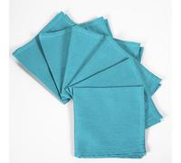 6 serviettes de table de couleur unie en coton 100 % cm, 42 x 42 cm, taille finie pour mettre tout type de table