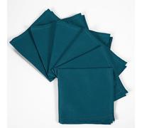 6 serviettes de table de couleur unie en coton 100 % cm, 42 x 42 cm, taille finie pour mettre tout type de table