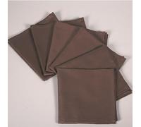 6 serviettes de table de couleur unie en coton 100 % cm, 42 x 42 cm, taille finie pour mettre tout type de table