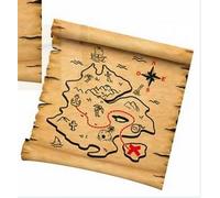 6 Serviettes jetables thème PIRATE 14cm