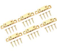6 Set Cabinet Door Catch Brass Cabinet Door Closet Ball Tension Catch Latch with Gold Screw for Most Cabinets 50mm / 2in