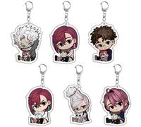 6 Set Porte Clés Dan Da Dang Anime Dandadans Figurine AyaseMomo ShiratoriAira Cosplay Accessoires Mignon Acrylique Keychain Dandadans Manga Merch