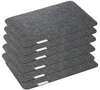 6 sets de table en feutre - 45 x 30 cm - Gris foncé [Rosenstein & Söhne]